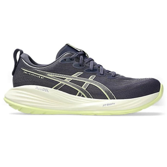Asics Gel Cumulus 27 Running Shoes Mens (Indigo Fog Lucid Yellow 500)