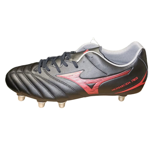 Mizuno Monarcide Neo III SG Rugby Boots Men's (Black Morelia 40th Red)