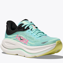 Hoka Bondi 9 Running Shoes Women's Wide (Blue Spark Mint Fluorite BTF)
