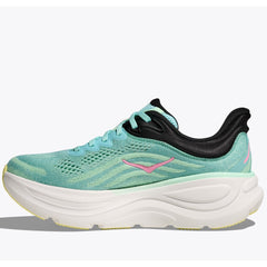 Hoka Bondi 9 Running Shoes Women's Wide (Blue Spark Mint Fluorite BTF)
