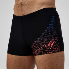 Speedo Medley Logo Aquashort Men's (Black Orange)