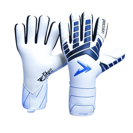 Precision Elite 3.0 Giga Goalkeeper Gloves (White Blue)