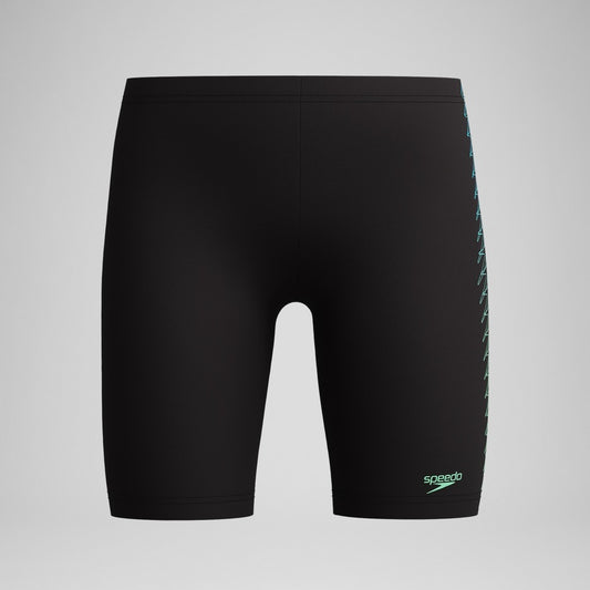 Speedo Plastisol Placment Jammer Kid's (Black Green)