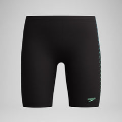 Speedo Plastisol Placment Jammer Kid's (Black Green)