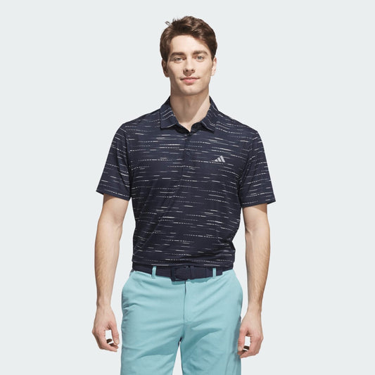 Adidas Ultimate 365 Mesh Stripe Print Polo Shirt Men's (Navy KA7909)