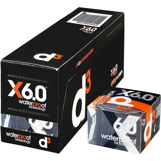 D3 X6.0 Waterproof Kinesiology Tape
