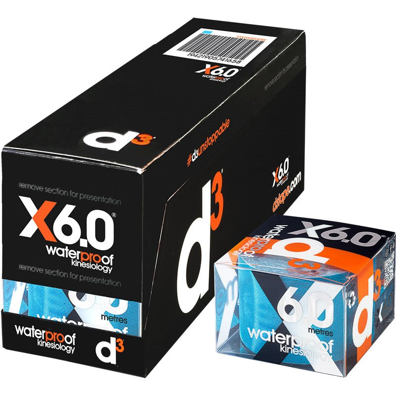 D3 X6.0 Waterproof Kinesiology Tape
