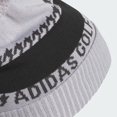 Adidas Cold Rdy 3 Stripes Pom Beanie Men's (Grey Black JX2351)