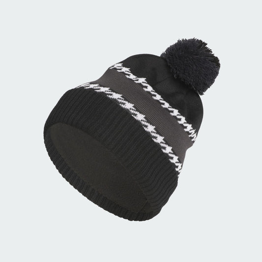 Adidas Cold Rdy 3 Stripes Pom Beanie Men's (Black JL5657)