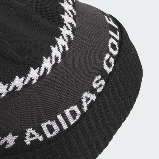 Adidas Cold Rdy 3 Stripes Pom Beanie Men's (Black JL5657)