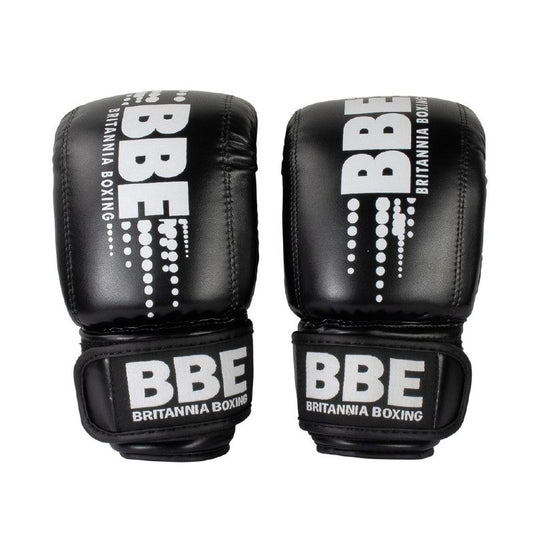 BBE Club PVC Boxing Bag Mitts (Black White)