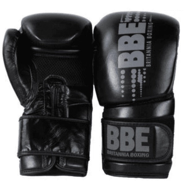 BBE Club Leather Sparring Gloves (Black)