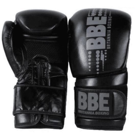 BBE Club Leather Sparring Gloves (Black)