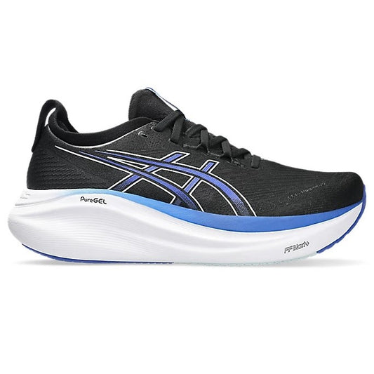 Asics Gel Nimbus 27 Running Shoes Men's (Black Dark Cobalt 006)