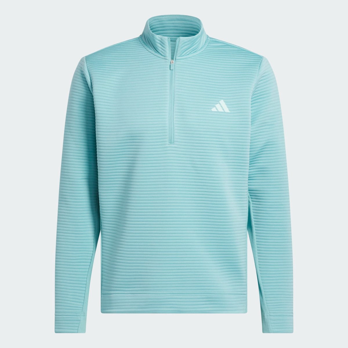 Adidas Ultimate DWR Textured Quarter Zip Top Men's (Mint JX7237)