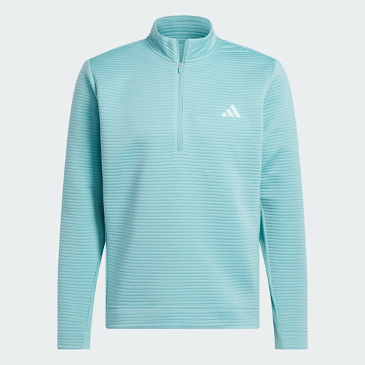 Adidas Ultimate DWR Textured Quarter Zip Top Men's (Mint JX7237)