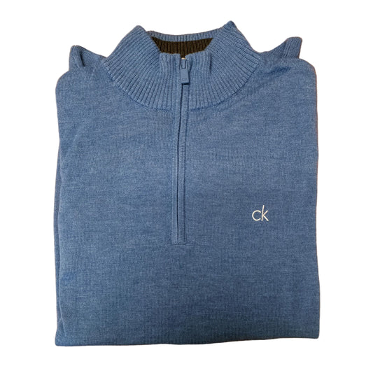 Calvin Klein Avenue Half Zip Sweater Men's (Denim)