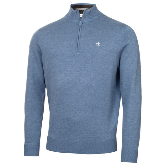 Calvin Klein Avenue Half Zip Sweater Men's (Denim)