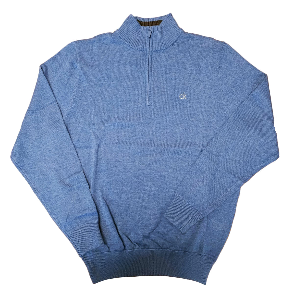 Calvin Klein Avenue Half Zip Sweater Men's (Denim)