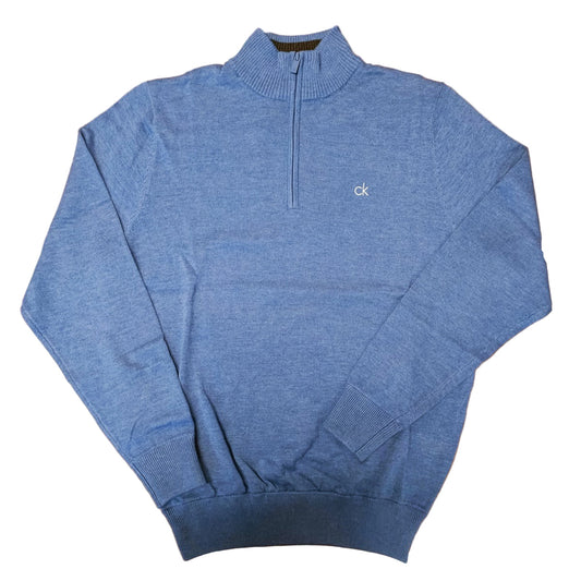 Calvin Klein Avenue Half Zip Sweater Men's (Denim)