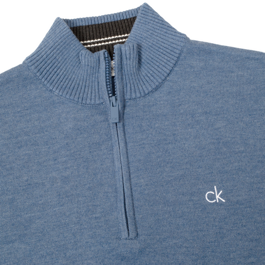 Calvin Klein Avenue Half Zip Sweater Men's (Denim)