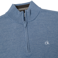 Calvin Klein Avenue Half Zip Sweater Men's (Denim)