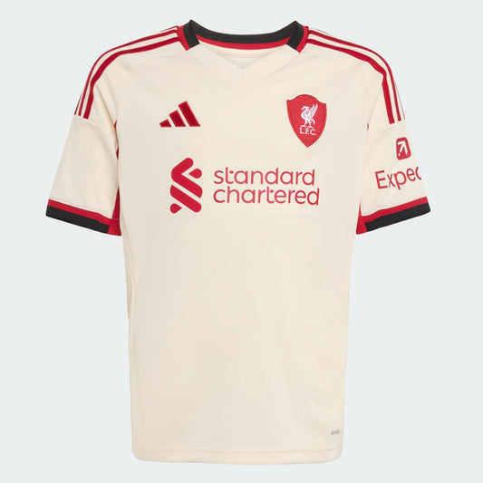 Adidas Liverpool FC 25/26 Away Jersey Kid's (Wonder White JV6453)