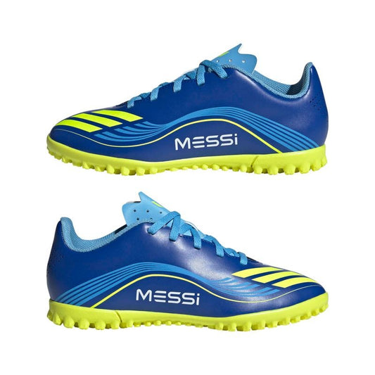 Adidas F50 Club Messi Astro Turf Football Boots Kid's (Blue JR4427)