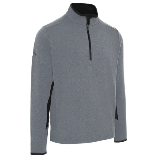 Callaway Quarter Zip Textured Top Men's (Concrete Grey Black 018)
