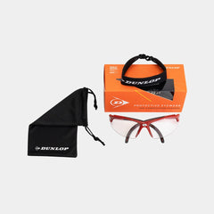 Dunlop Protective Comp Players Googles Unisex (Black Red)