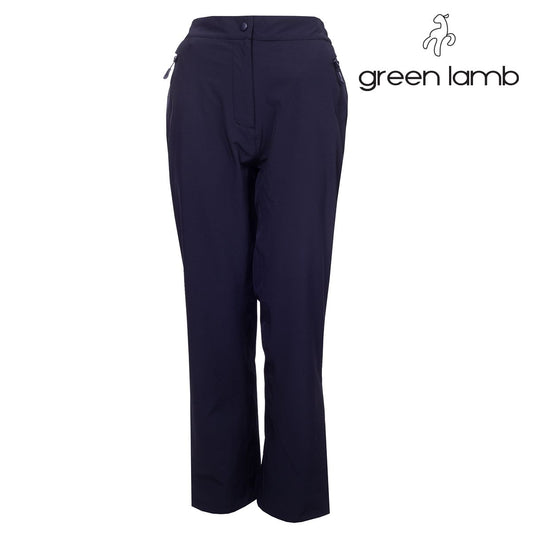 Green Lamb Kai Stretch Waterproof Rainpants Women's Short (Navy)