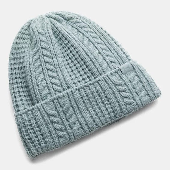 Under Armour Halftime Cable Knit Hat Women's (Serpentine Jasper Blue 323)