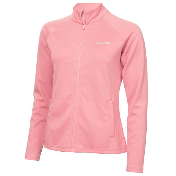 Calvin Klein Blanco Full Zip Top Women's (Powder Pink)