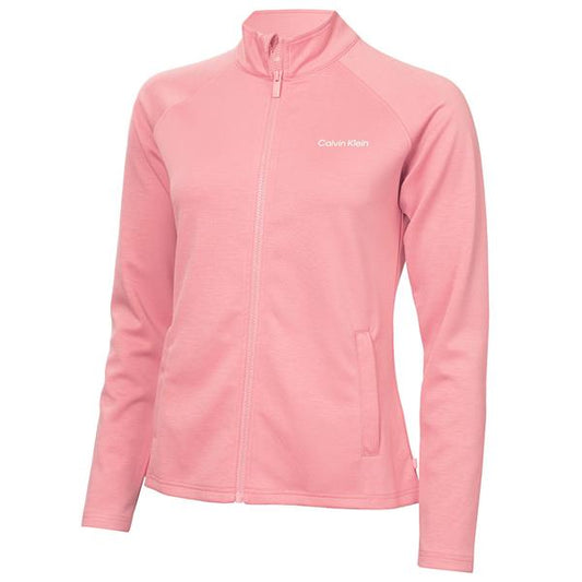 Calvin Klein Blanco Full Zip Top Women's (Powder Pink)
