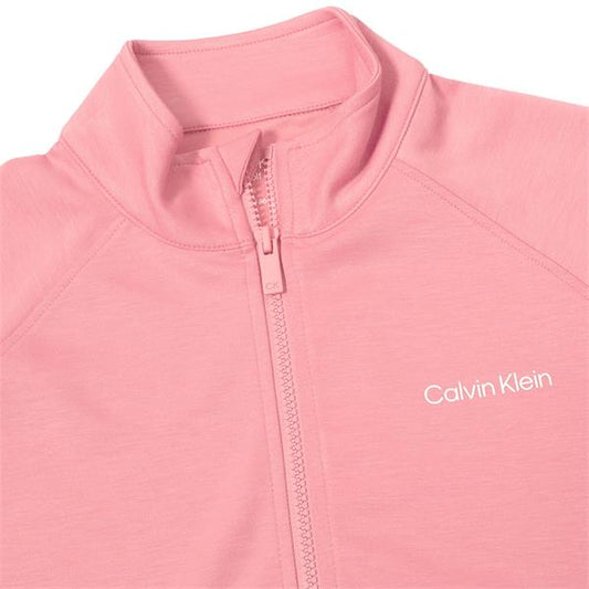 Calvin Klein Blanco Full Zip Top Women's (Powder Pink)