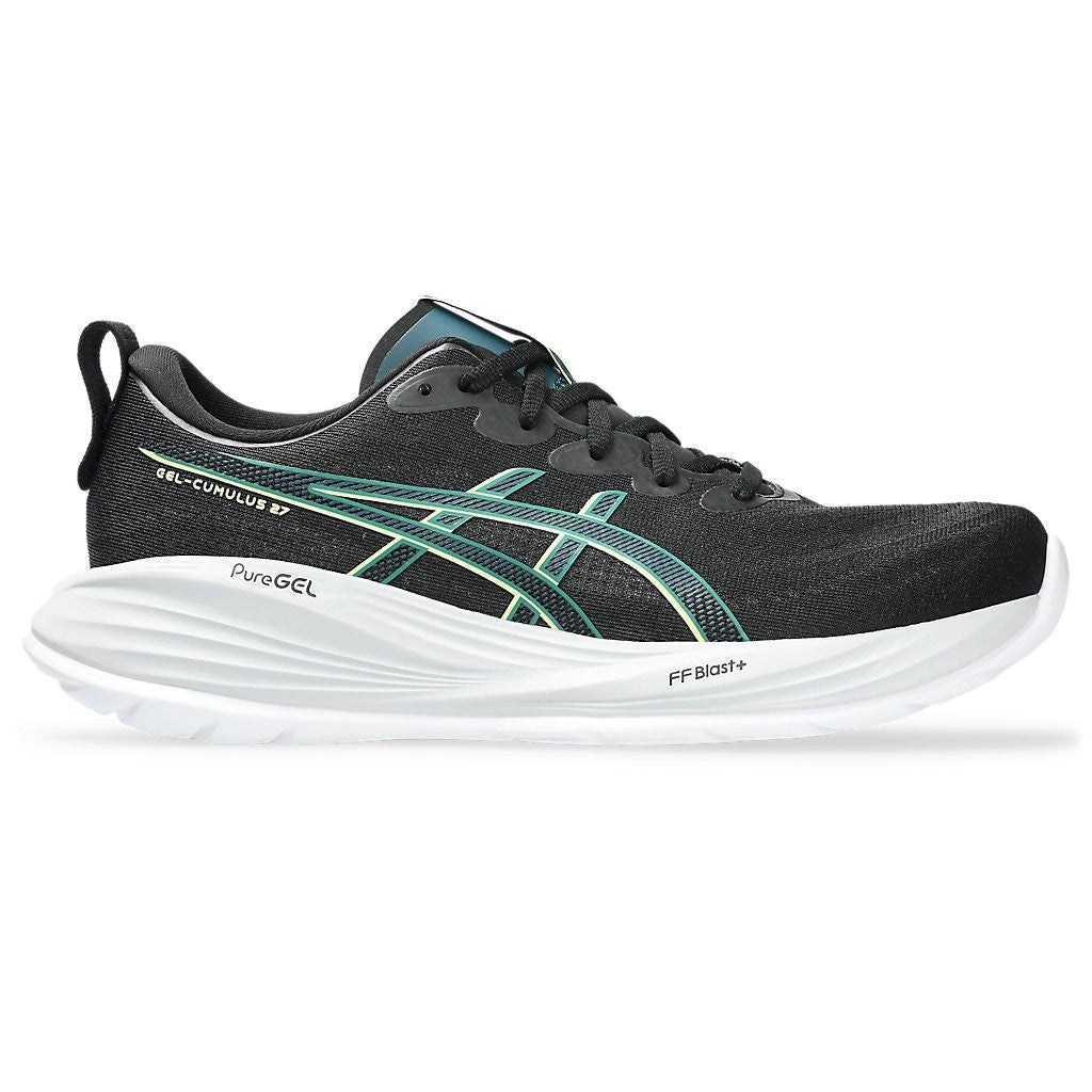Asics Gel Cumulus 27 Running Shoes Mens (Black Lucid Yellow 004)