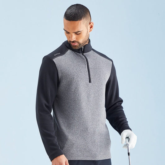 Ping Ramsey Half Zip Top Men's (Black Marl BM34)