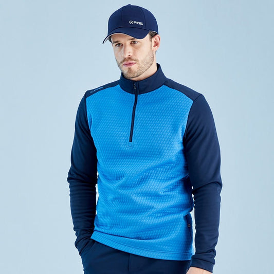 Ping Nolan Half Zip Top Men's (Tidal Blue Navy TEN)
