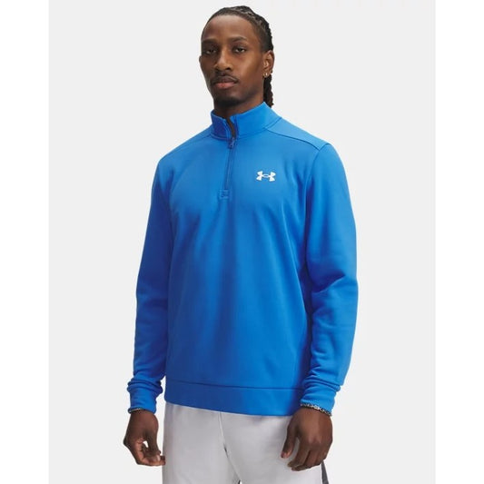 Under Armour Amour Fleece Quart Zip Top Men's (Blue Atlantis White 402)