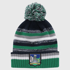 O'Neills Limerick GAA Hydra Bobble Hat Kid's (Marine Green White)