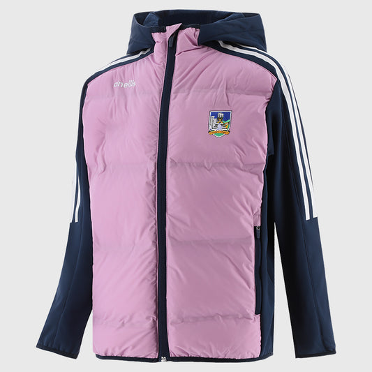 O'Neills Limerick GAA Hydra 075 Hooded Jacket Girl's (Pink Marine)