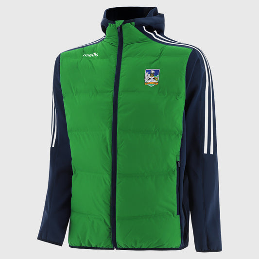 O'Neills Limerick GAA Hydra 075 Hooded Jacket Men's (Green Marine)