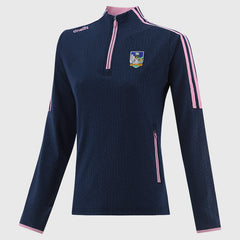 O'Neills Limerick GAA Hydra 184 Half Zip Top Women's (Navy Pink)