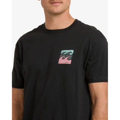 Billabong Crayon Wave Premium T-Shirt Men's (Washed Black WAA)