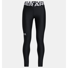 Under Armour Heatgear Leggings Girl's (Black White 001)