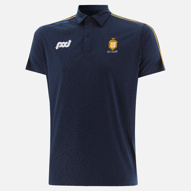 O'Neills Clare GAA Hydra 061 Polo Shirt Men's (Marine Amber)
