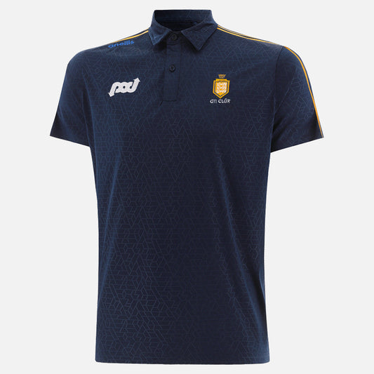 O'Neills Clare GAA Hydra 061 Polo Shirt Men's (Marine Amber)
