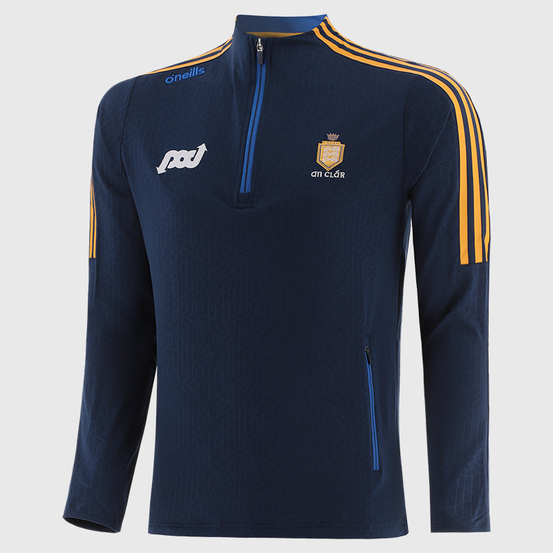 O'Neills Clare GAA Hydra 184 Half Zip Top Kid's (Marine Amber)