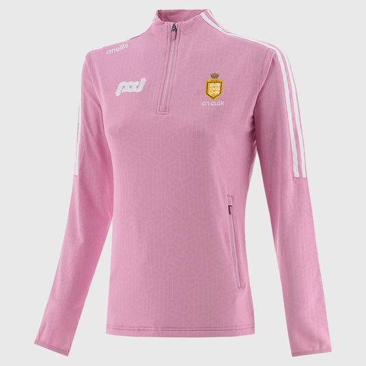 O'Neills Clare GAA Hydra 184 Half Zip Top Girl's (Pink White)