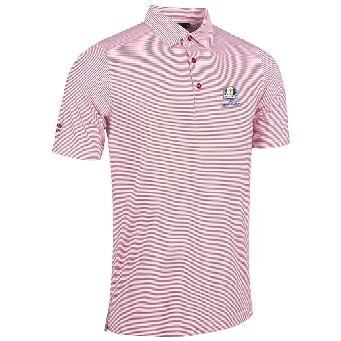 Glenmuir Ryder Cup 2027 Torrance Polo Shirt Men's (White Garnet)
